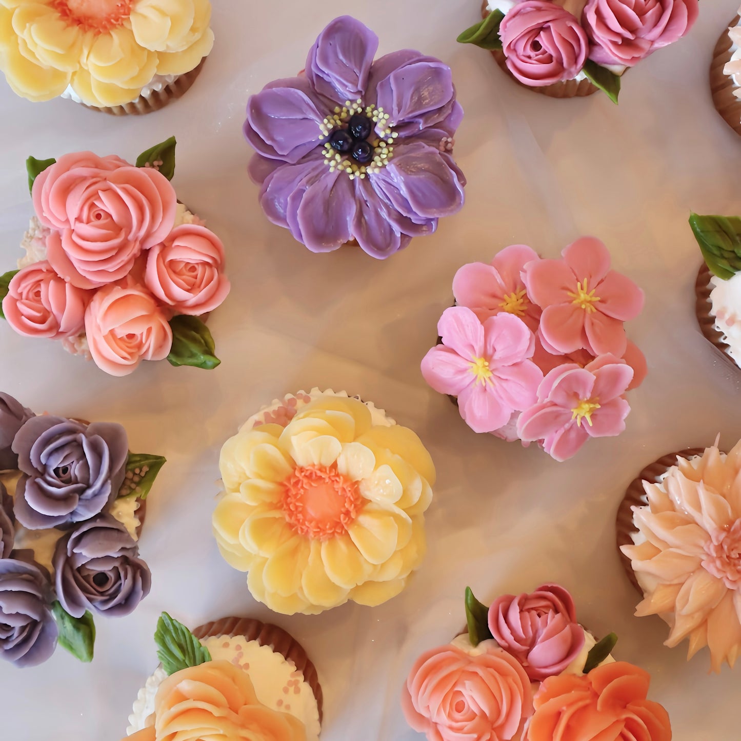 BUTTERCREAM FLOWER CUPCAKES