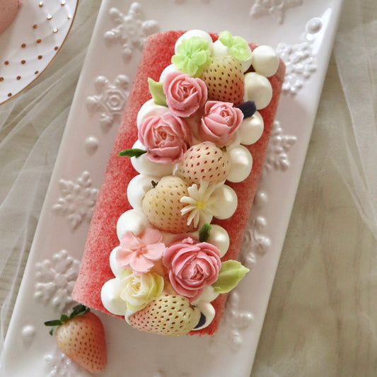 FLORAL ROLL CAKE